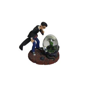 Harry Potter Sorcerer Wand Dragon Snow Globe 2000 Warner Bros Decor
